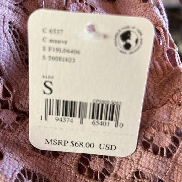 Free People NWT Adella Cami Size Small in Mauve - Picture 8 of 8